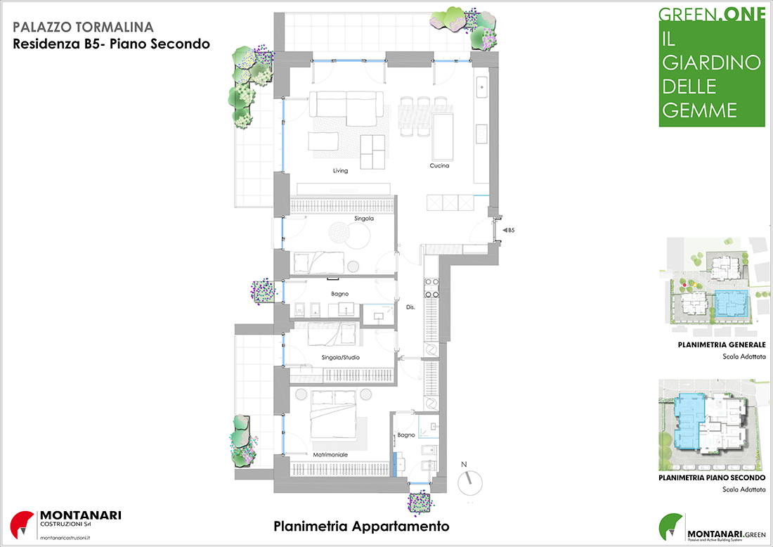 Planimetria residenza B5 Palazzo Tormalina