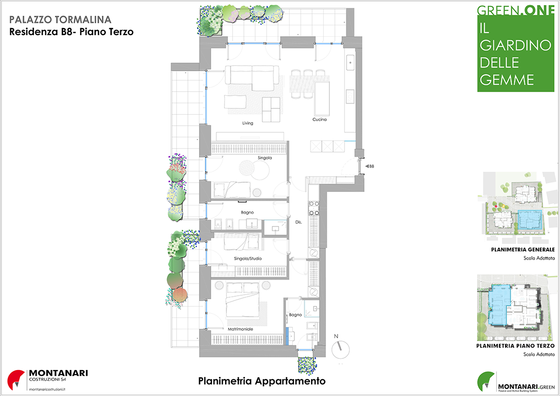 Planimetria residenza B8 Palazzo Tormalina