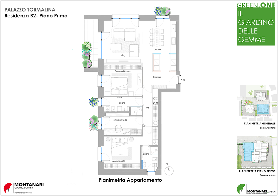 Planimetria residenza B2 Palazzo Tormalina