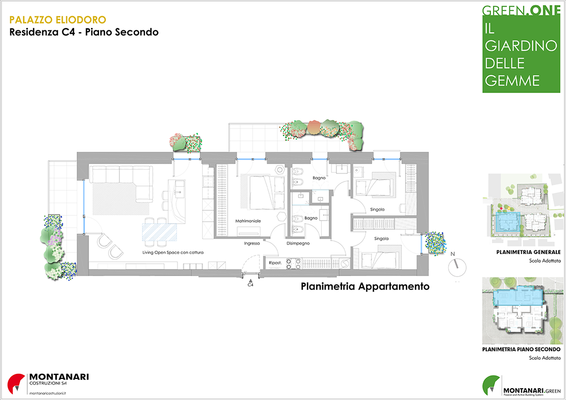 Planimetria residenza C4 Palazzo Eliodoro