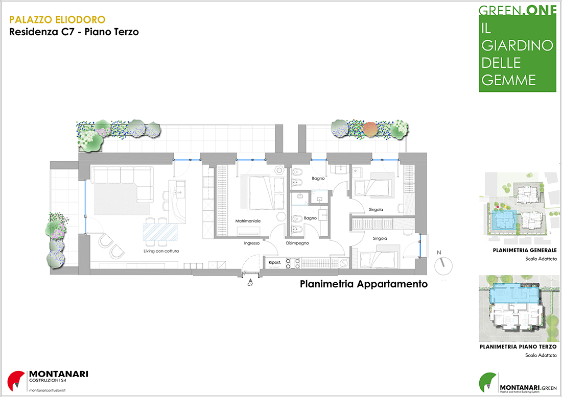 Planimetria residenza C7 Palazzo Eliodoro