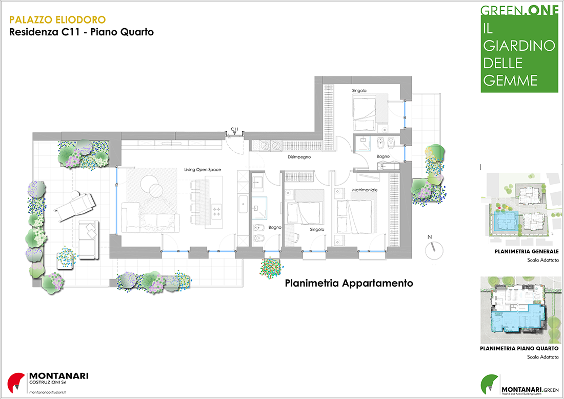 Planimetria residenza C11 Palazzo Eliodoro